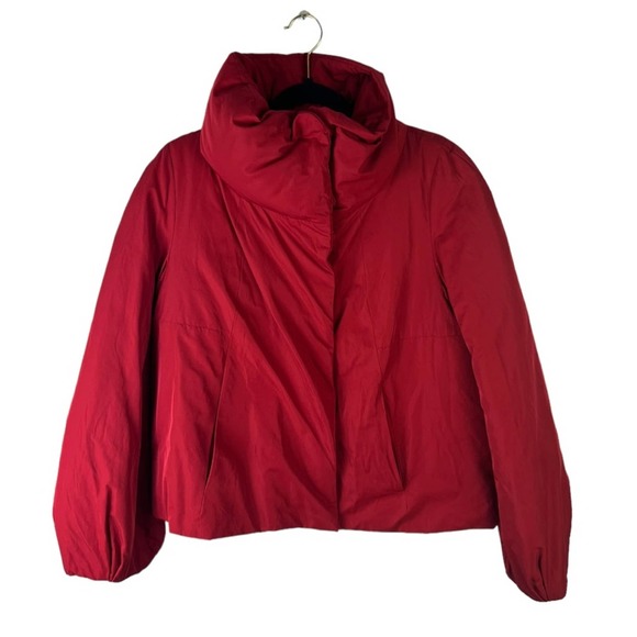 Ann Taylor Red Puffer Jacket - Picture 1 of 12